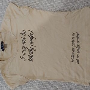 French Connection fcuk "I may not be perfect but there are parts of me that..."